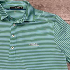 RLX‎ Golf Polo Desert Mountain Golf Shirt Medium Preppy Casual Green Athletic
